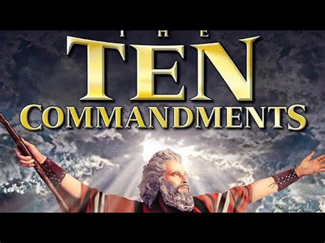 moses ten commandments youtube